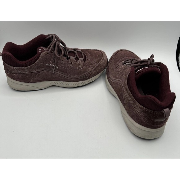 Easy Spirit Seromy Burgundy Suede Leather Walking Shoes Women 10W - Picture 4 of 8